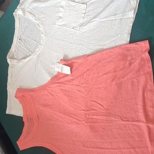 Lou & Grey Linen Tops Sz Med